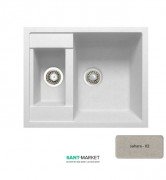 Мийка для кухні Adamant Duplex 615х500 мм штучний граніт сахара 4824296101602