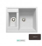 Мойка для кухни Adamant Duplex 615х500 мм искусственный гранит mokko 4824296101612