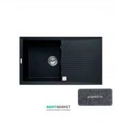 Мийка для кухні Adamant Novak 860х500 мм штучний граніт чорний 4824296102003