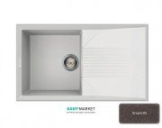 Мийка для кухні Adamant Novak 860х500 мм штучний граніт коричневий 4824296102005