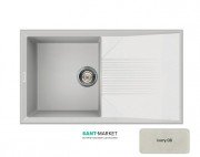 Мийка для кухні Adamant Novak 860х500 мм штучний граніт ivory 4824296102008