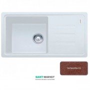 Мойка для кухни Adamant Slim Long 780х435 мм искусственный гранит terracotta 4824296101711