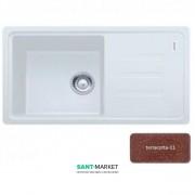 Мойка для кухни Adamant Slim Long 780х435 мм искусственный гранит terracotta 4824296101711