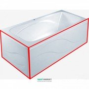 Панель для ванни PoolSpa Klio фронтальна 170х70 см R права акрил білий PWOKG10OWL00000