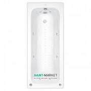 Ванна аэро- и гидромассажная акриловая прямоугольная PoolSpa Klio 170х70 система Economy 2 белый PHPA410SO2C0000