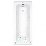 Ванна гідромасажна акрилова прямокутна PoolSpa Klio 170х70 система Economy 1 білий PHPA410SO1C0000