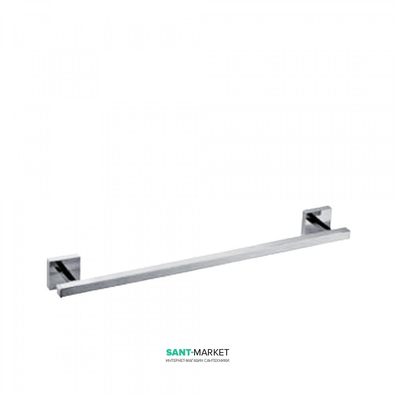 Тримач для рушників Tres Cuadro Tres 40 см  настінний метал хром 10763601