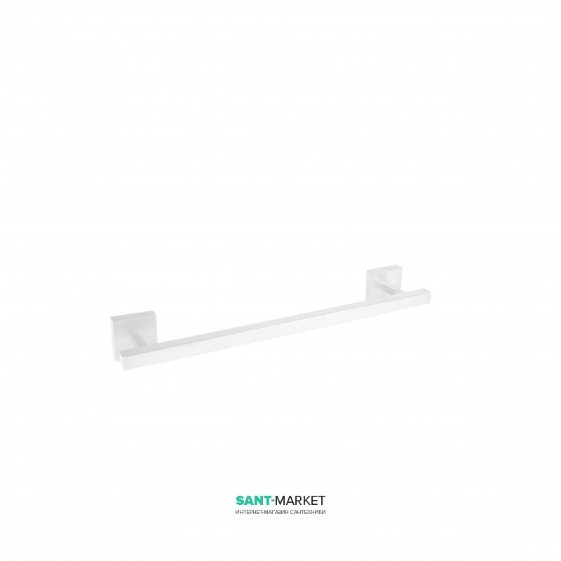 Держатель для полотенец Tres Cuadro Tres 40 см настенный металл белый матовый 10763601BM