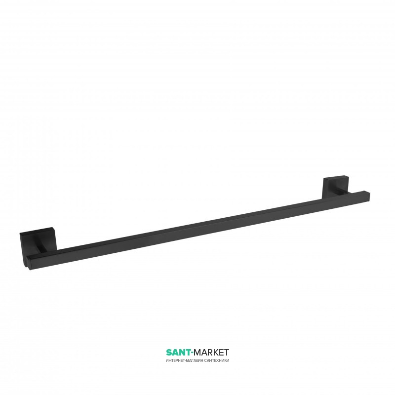 Тримач для рушників Tres Cuadro Tres 60 см настінний метал чорний матовий 10763603NM