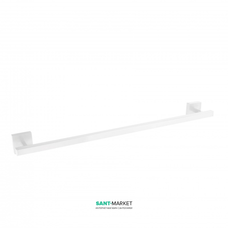 Держатель для полотенец Tres Cuadro Tres 60 см настенный металл белый матовый 10763603BM