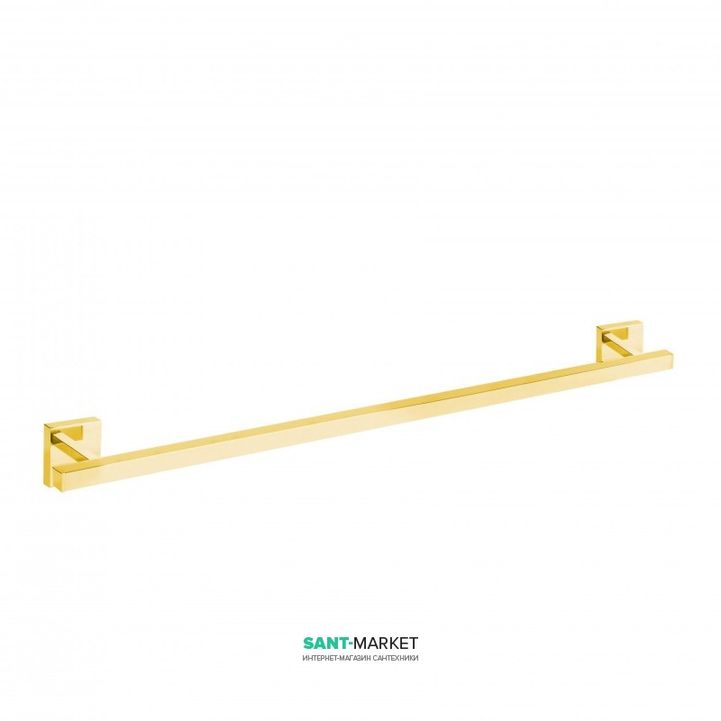 Держатель для полотенец Tres Cuadro Tres 60 см настенный металл золото 10763603OR
