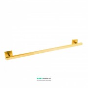 Держатель для полотенец Tres Cuadro Tres 60 см настенный металл золото матовый 10763603OM