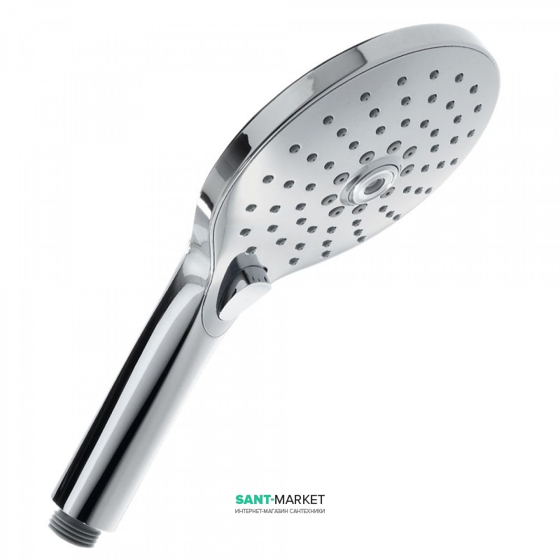 Душевая лейка Tres Ø130 мм с гидромассажем 3 типа струи хром 29974903