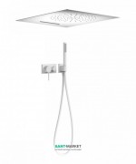 Душевая система скрытого монтажа Tres 3V белый матовый 21027303BM
