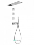 Душевая система скрытого монтажа Tres 3V с тремя боковыми форсунками хром 21027305