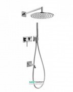 Душова система прихованого монтажу Tres 3V з виливом для ванни хром 21027313