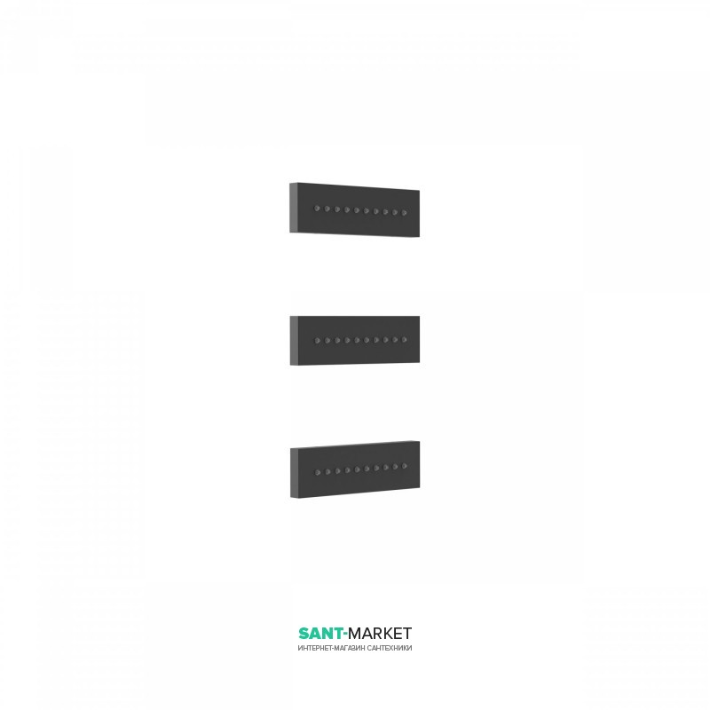 Гидромассажные форсунки Tres Showers с антиизвестковым покрытием латунь чёрный матовый 29951504NM