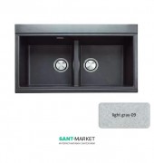 Мойка для кухни Adamant Similar 860х510 мм искусственный гранит светло-серый 4824296102209