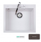 Мойка для кухни Adamant Univer 560х500 мм искусственный гранит коричневый 4824296102105