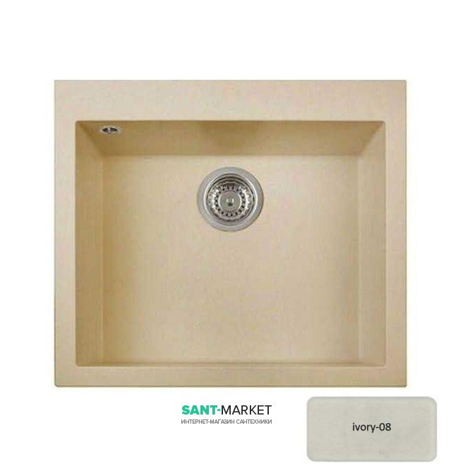 Мойка для кухни Adamant Univer 560х500 мм искусственный гранит ivory 4824296102108