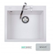 Мойка для кухни Adamant Univer 560х500 мм искусственный гранит светло-серый 4824296102109