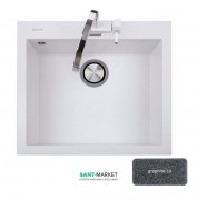 Мийка для кухні Adamant Univer 560х500 мм штучний граніт графіт 4824296102113