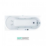 Ванна аэро- и гидромассажная акриловая прямоугольная PoolSpa Muza 150х70 система Economy 2 белый PHPD510SO2C0000