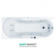 Ванна аэро- и гидромассажная акриловая прямоугольная PoolSpa Muza 150Х70 система Smart 2 белый PHPD510ST2C0000