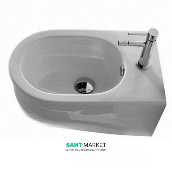 Біде Cielo Smile підвісне з отвором під змішувач білий SMBSNW