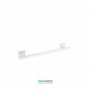 Держатель для полотенец Tres Cuadro Tres 40 см настенный металл белый матовый 10763601BM