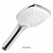 Душова лійка Tres 107х107 мм з гідромасажем 3 типи струменя білий/хром 29974906