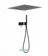 Душевая система скрытого монтажа Tres 3V черный матовый 21027303NM