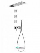 Душевая система скрытого монтажа Tres 3V с тремя боковыми форсунками хром 21027305