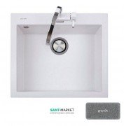 Мойка для кухни Adamant Univer 560х500 мм искусственный гранит серый 4824296102104