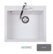 Мойка для кухни Adamant Univer 560х500 мм искусственный гранит серый 4824296102104