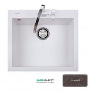 Мойка для кухни Adamant Univer 560х500 мм искусственный гранит коричневый 4824296102105