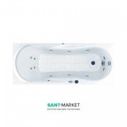 Ванна аеро- та гідромасажна акрилова прямокутна PoolSpa Muza 150х70 система Economy 2 білий PHPD510SO2C0000
