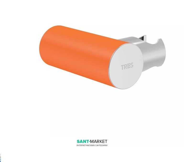 Тримач для душу Tres Loft colors регульований латунь помаранчевий/хром 06183901NA