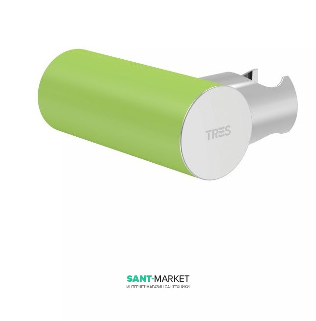 Тримач для душу Tres Loft colors регульований латунь зелений/хром 06183901VE
