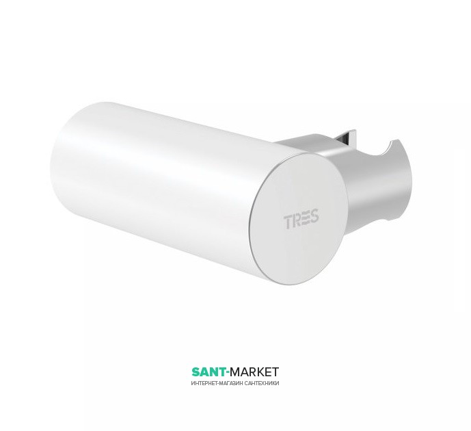 Тримач для душу Tres Loft colors регульований латунь білий / хром 06183901BL