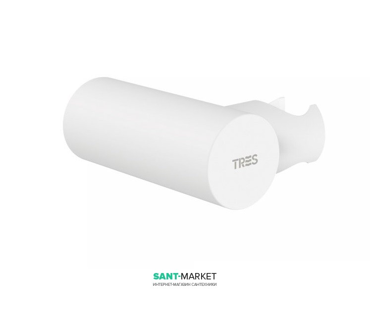 Тримач для душу Tres регульований латунь білий матовий 06183901BM