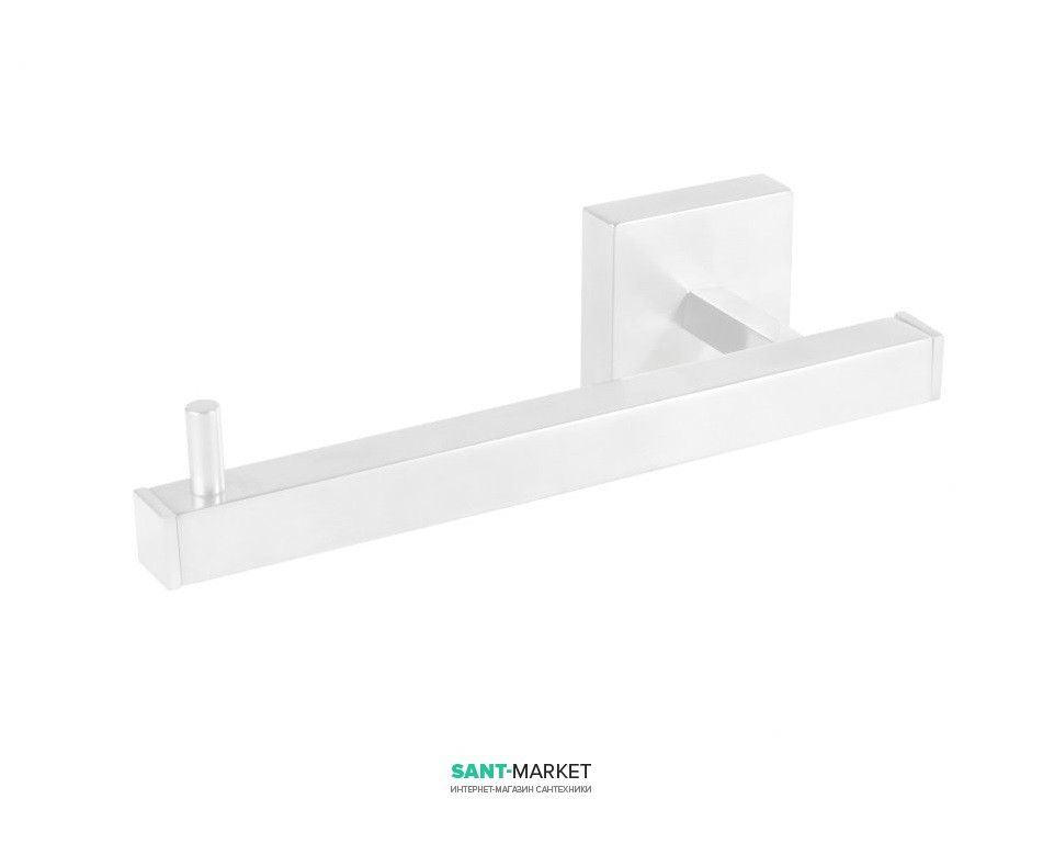 Тримач для туалетного паперу Tres Cuadro Tres настінний білий матовий 10763606BM