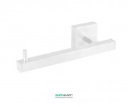 Держатель для туалетной бумаги Tres Cuadro Tres настенный белый матовый 10763606BM