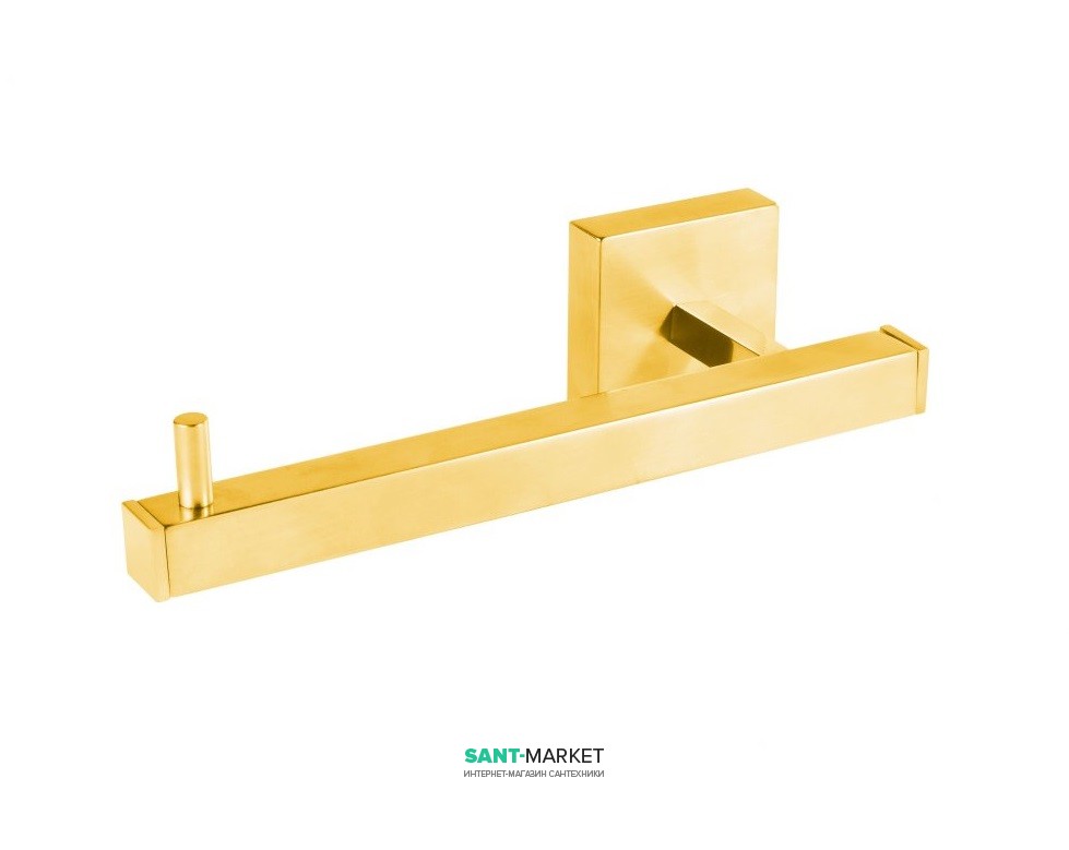 Тримач для туалетного паперу Tres Cuadro Tres настінний золото матовий 10763606OM