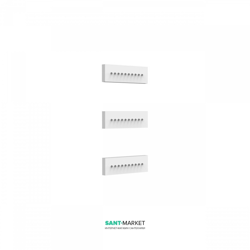 Гидромассажные форсунки Tres Showers с антиизвестковым покрытием латунь белый матовый 29951504BM