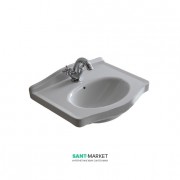 Раковина для ванної Galassia Ethos настінна з отвором під змішувач з переливом білий 8431M