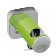 Шлангове підключення Tres Loft colors з тримачем для душу зелений/хром 20018201VE