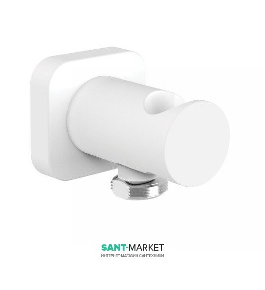  	Шланговое подключение Tres с держателем для душа белый матовый 20018201BM