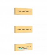 Гидромассажные форсунки Tres Showers с антиизвестковым покрытием латунь матовое золото 29951504OM