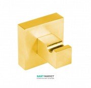 Крючок для ванной Tres Cuadro Tres одинарный золото матовый 10763620OM